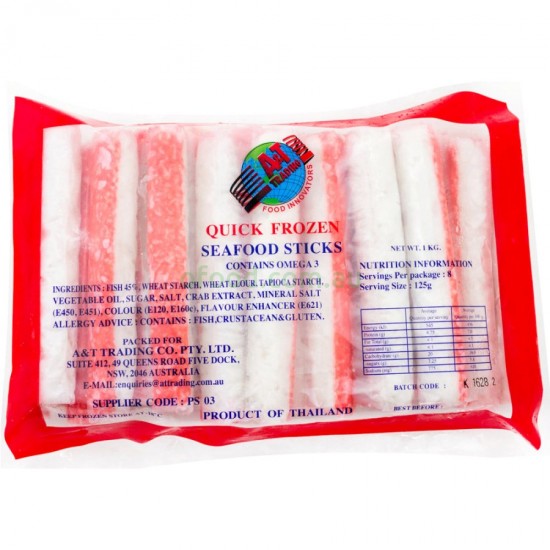 A & T Seafood Sticks Per Kg