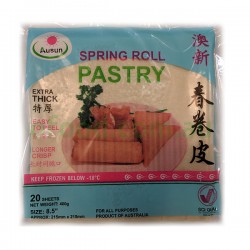 Ausun Spring Roll Pastry Size 8.5" 20 Sheets 320g Ausun Spring Roll Pastry Size 8.5" 20 Sheets 320g